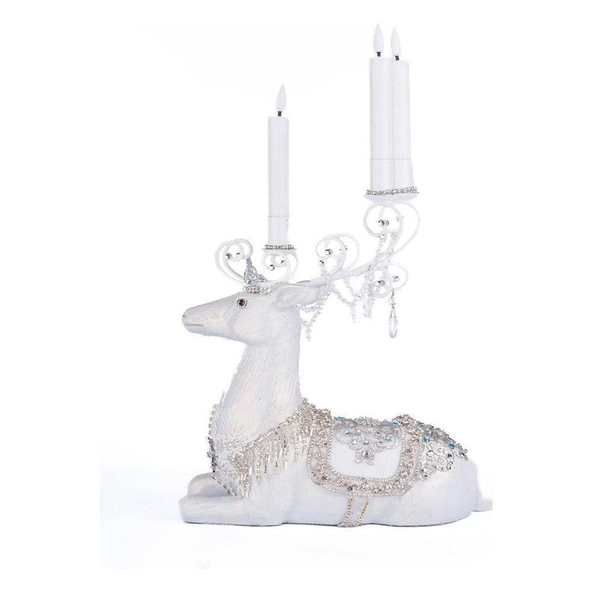 Shop For Crystal Christmas Sitting Deer Candle Holder