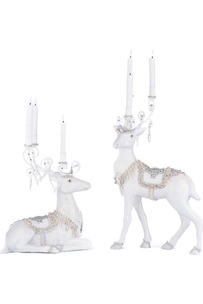 Shop For Crystal Christmas Sitting Deer Candle Holder