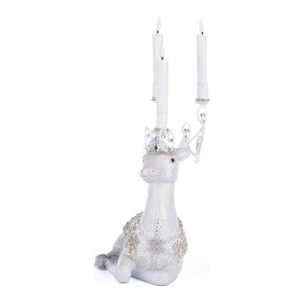 Shop For Crystal Christmas Sitting Deer Candle Holder