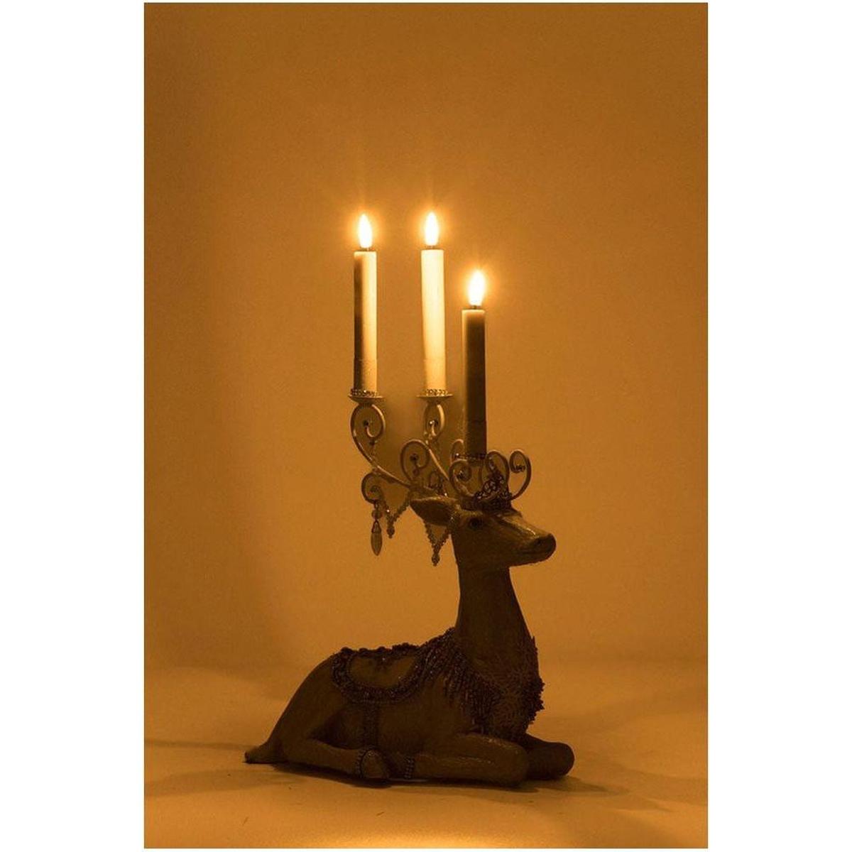 Shop For Crystal Christmas Sitting Deer Candle Holder