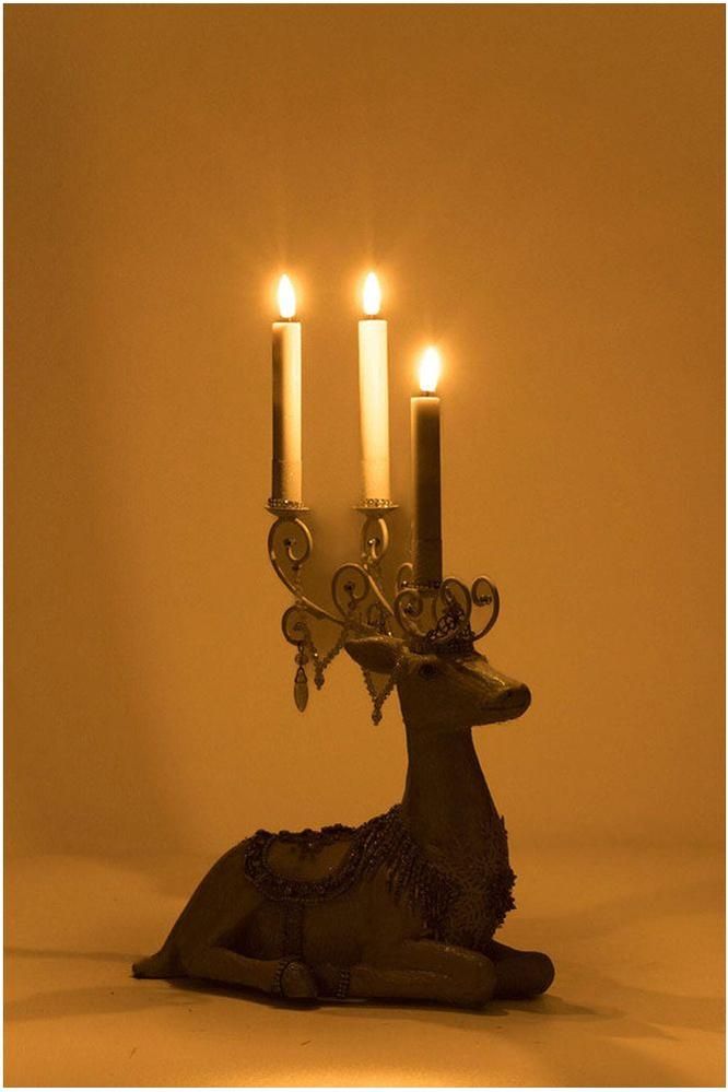 Shop For Crystal Christmas Sitting Deer Candle Holder