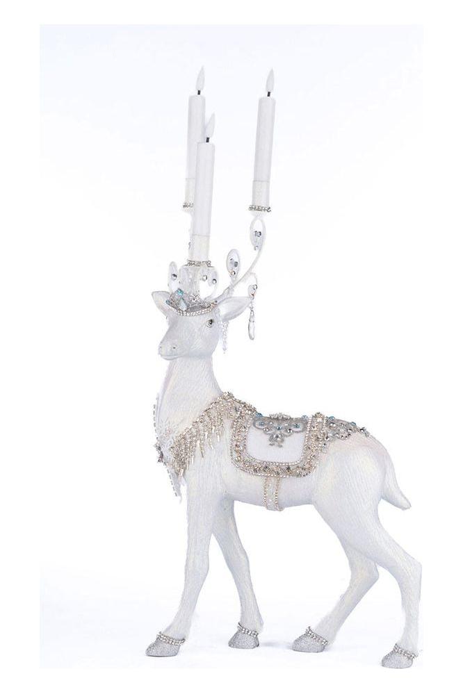 Shop For Crystal Christmas Standing Deer Candleholder