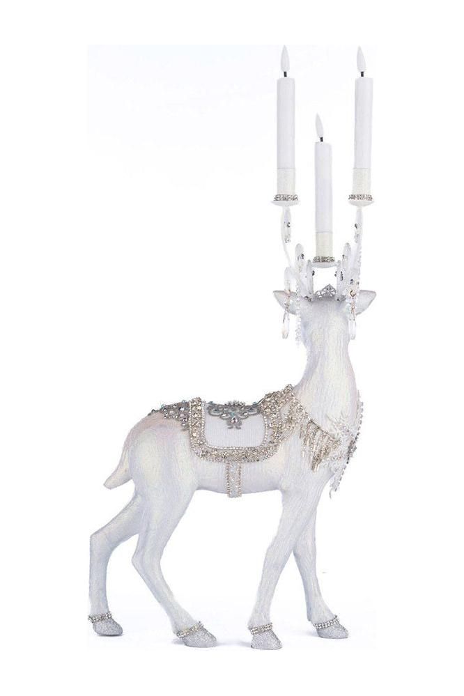 Shop For Crystal Christmas Standing Deer Candleholder