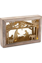 Shop For Cut Out Wood Nativity Scene with LED Lights 12"L at Michelle's aDOORable Creations