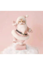 Shop For Dancing Flocked Santa: Pink