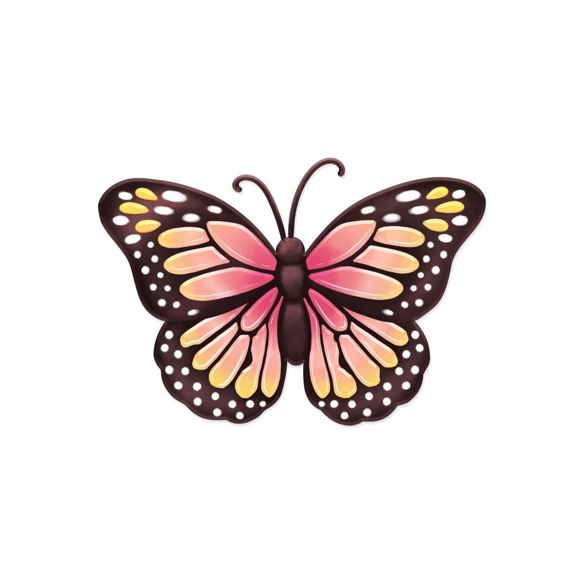 Shop For Dark Brown Metal Monarch Butterfly Sign at Michelle's aDOORable Creations