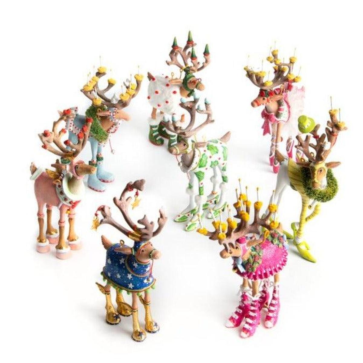Shop For Dash Away Mini Reindeer Ornament (Set of 8)