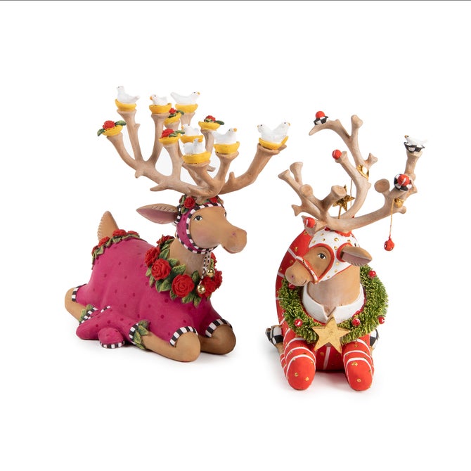Shop For Dash Away Sitting Prancer Reindeer Figure