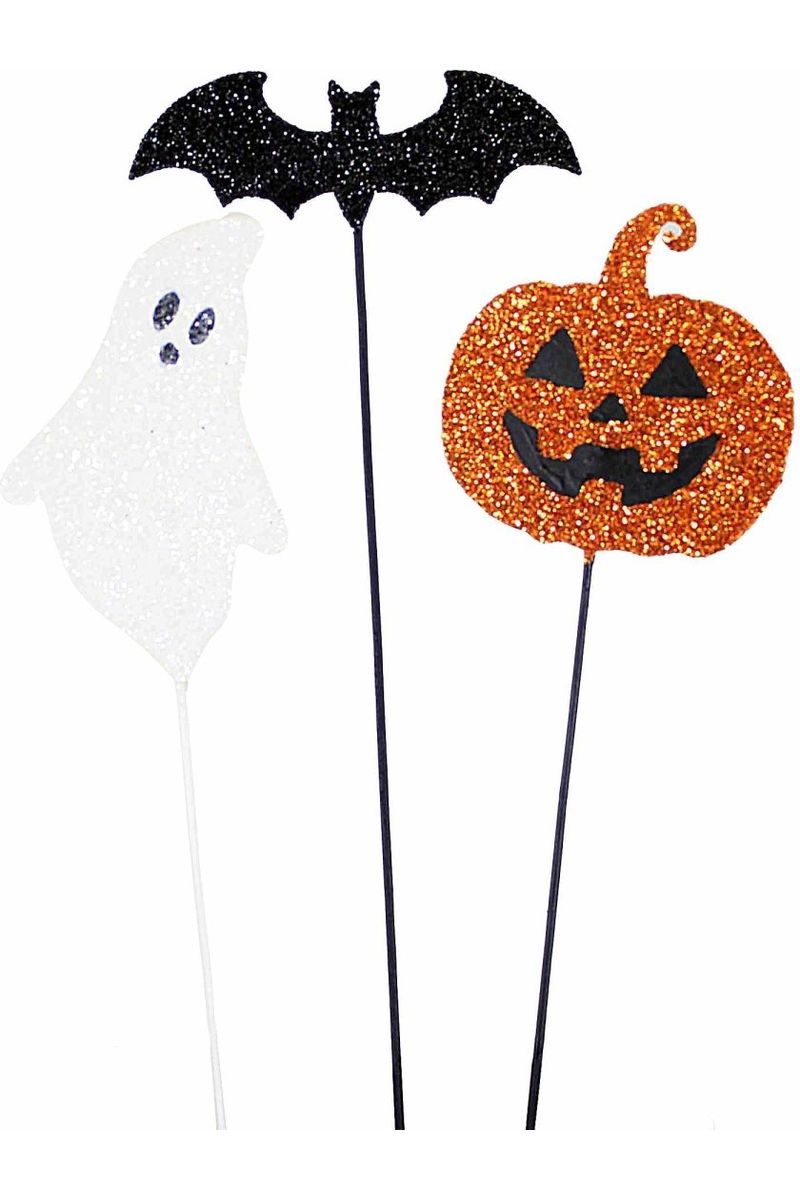 Shop For Decorative Halloween Floral Pick (Set 3) at Michelle's aDOORable Creations