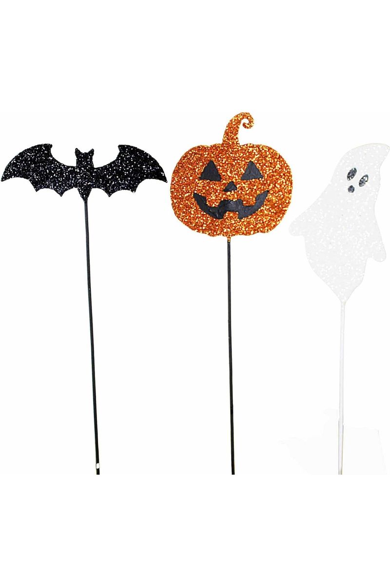 Shop For Decorative Halloween Floral Pick (Set 3) at Michelle's aDOORable Creations