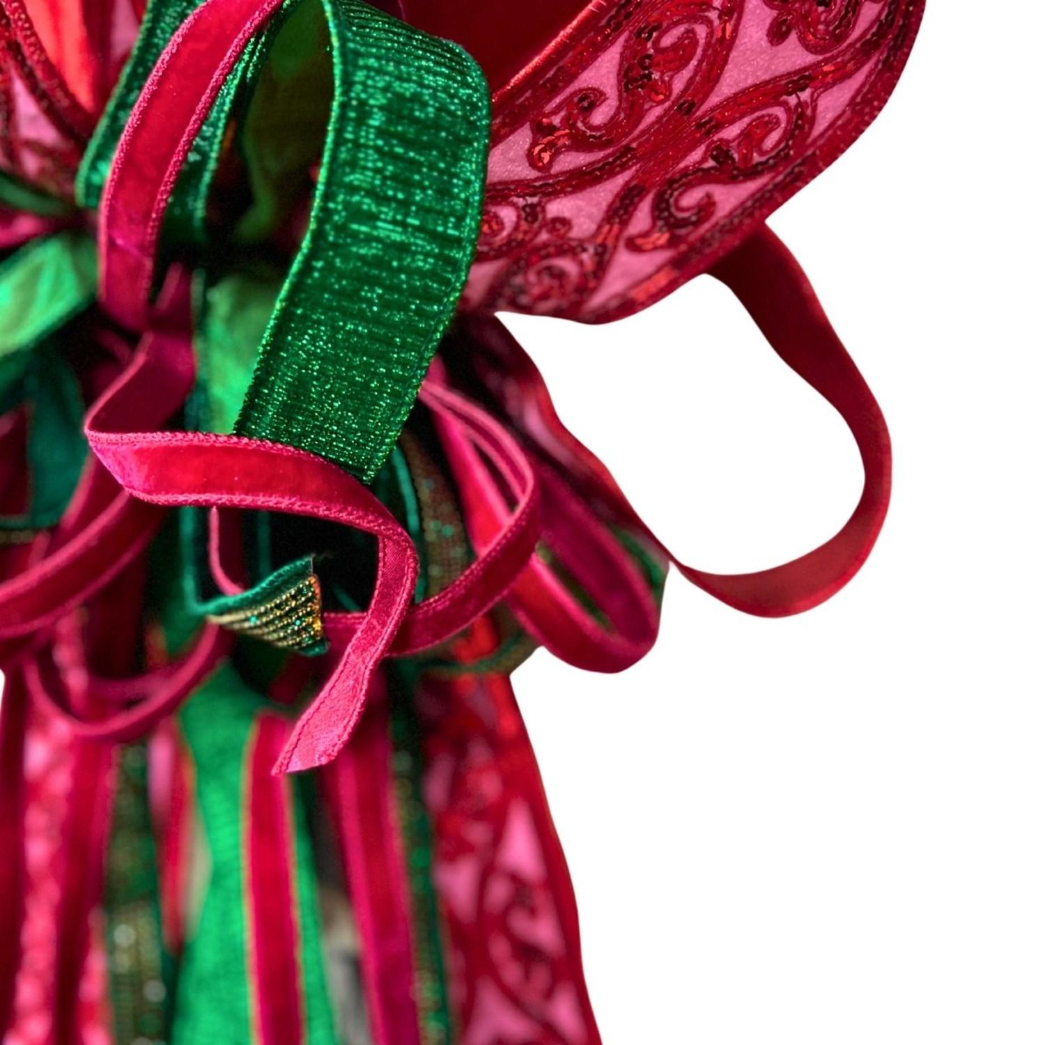 Shop For Deluxe Pink Green Jewel Bow