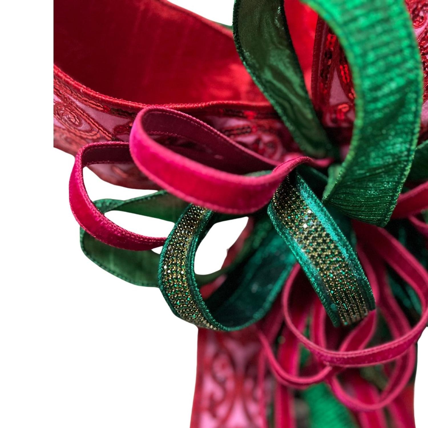 Shop For Deluxe Pink Green Jewel Bow