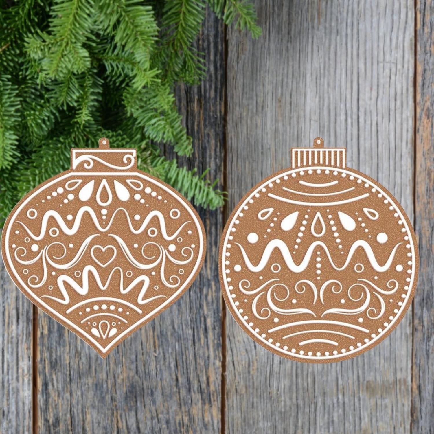 Double Sided Gingerbread Ornament (Asst 2)