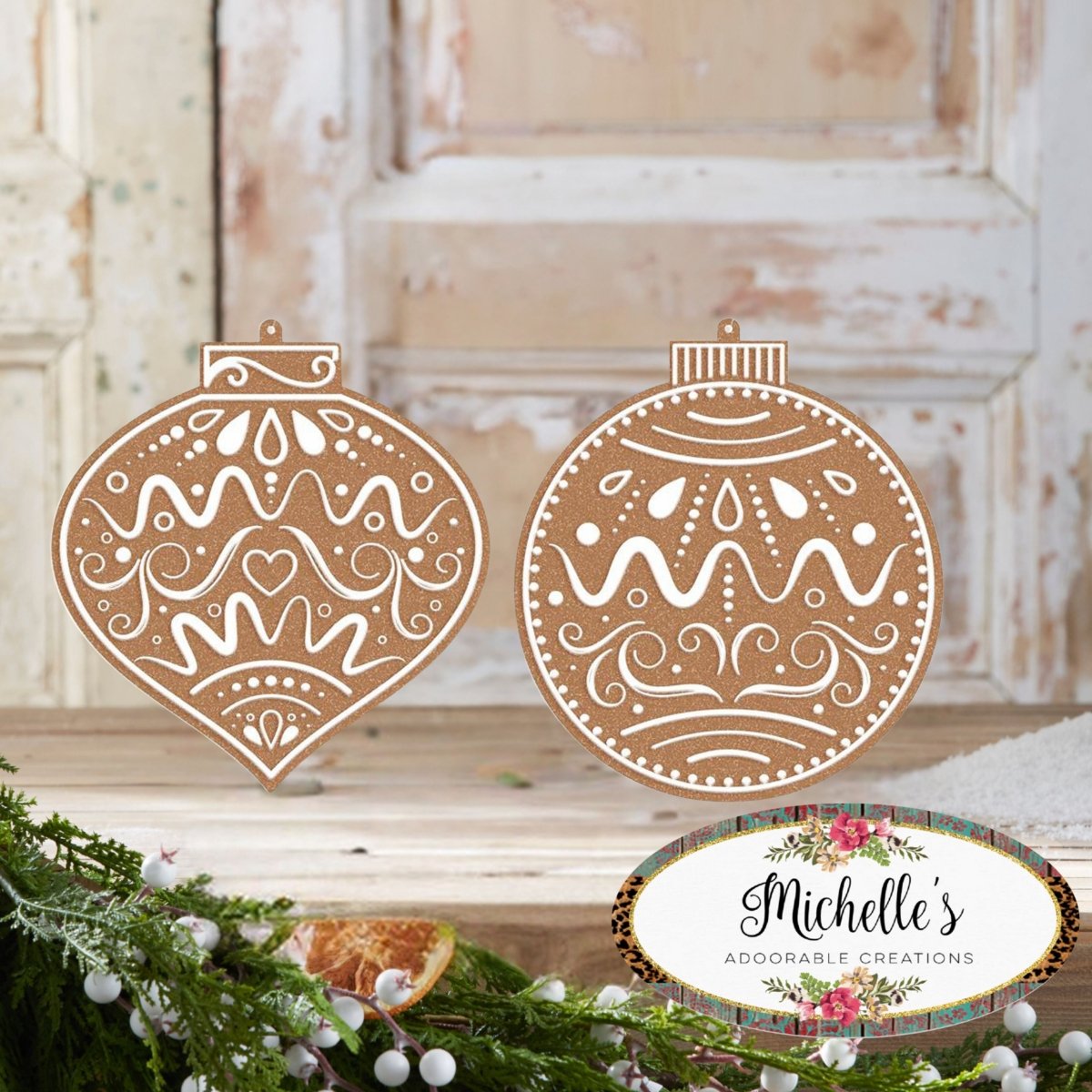Shop For Double Sided Gingerbread Ornament (Asst 2)