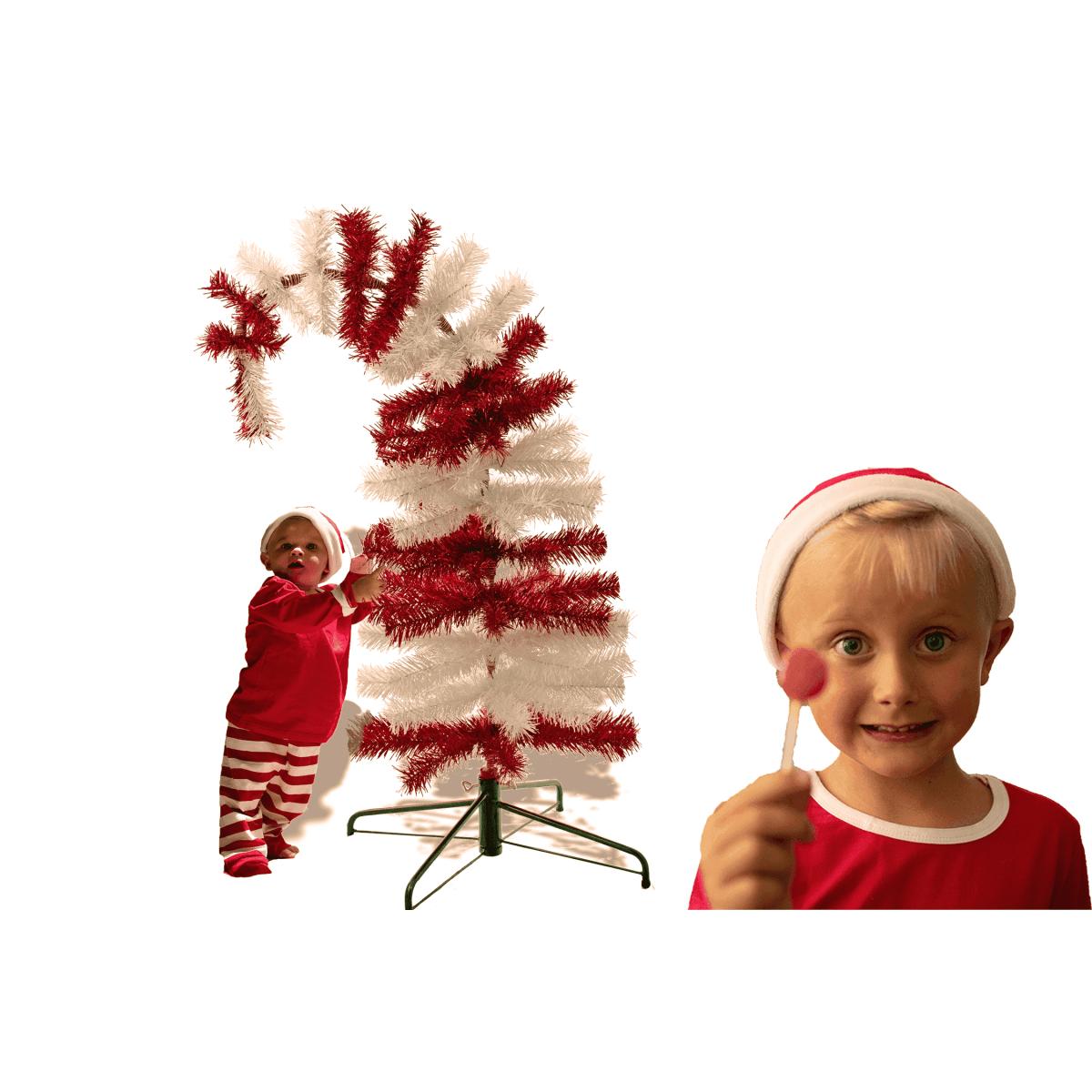 Shop For Dr. Seuss Red & White Tinsel Christmas Tree