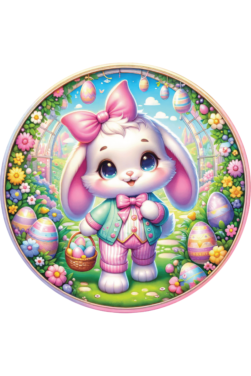 Shop For Easter Bunny and Eggs 2D Sign