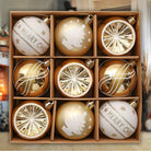 Shop For Elegant Gold and Glitter Ornaments (Set of 9)