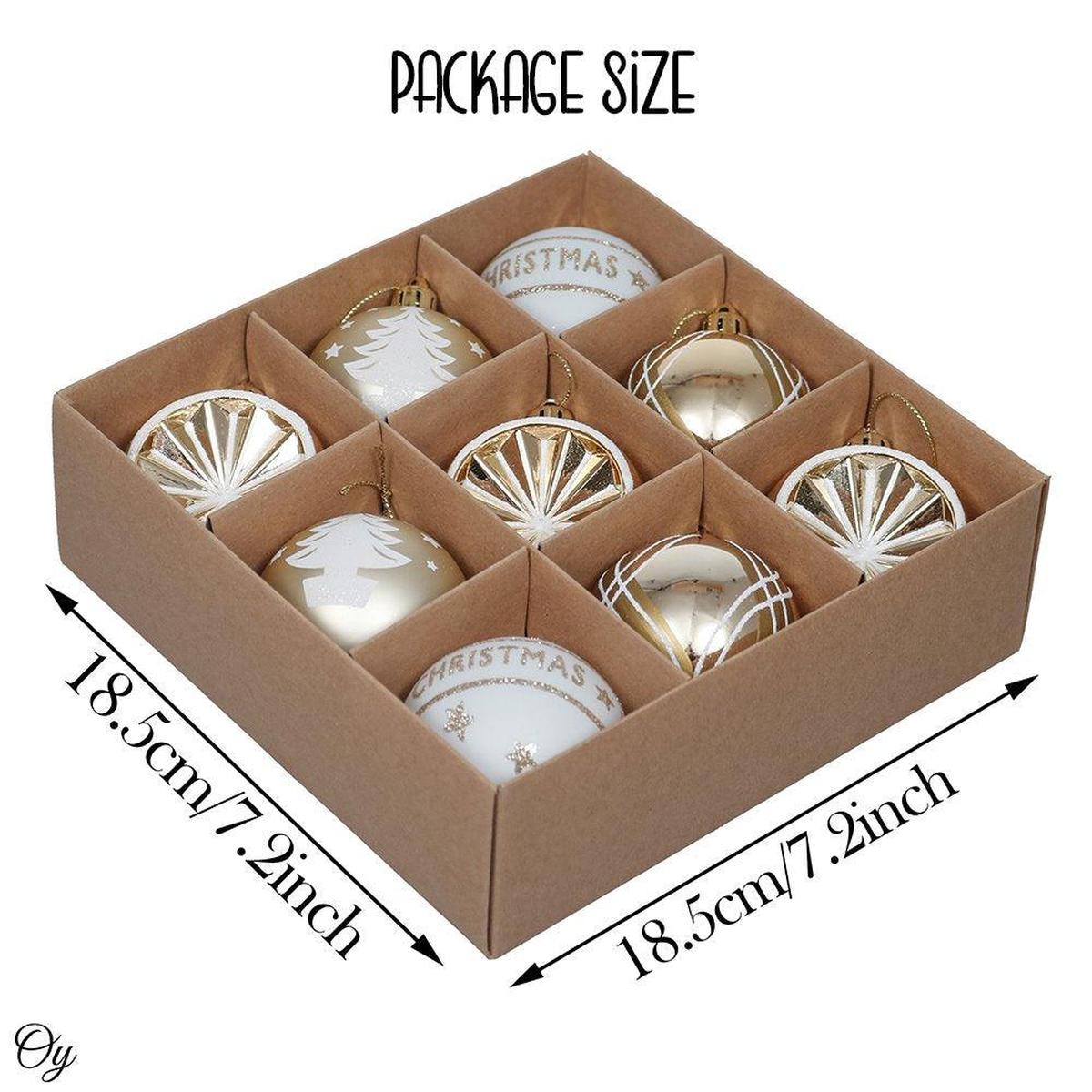 Shop For Elegant Gold and Glitter Ornaments (Set of 9)