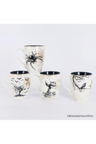 Shop For Elegant Halloween Goth Set of 4 Ceramic Mugs