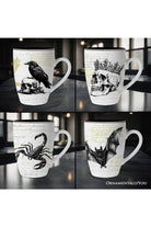 Shop For Elegant Halloween Goth Set of 4 Ceramic Mugs