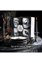 Shop For Elegant Halloween Goth Set of 4 Ceramic Mugs