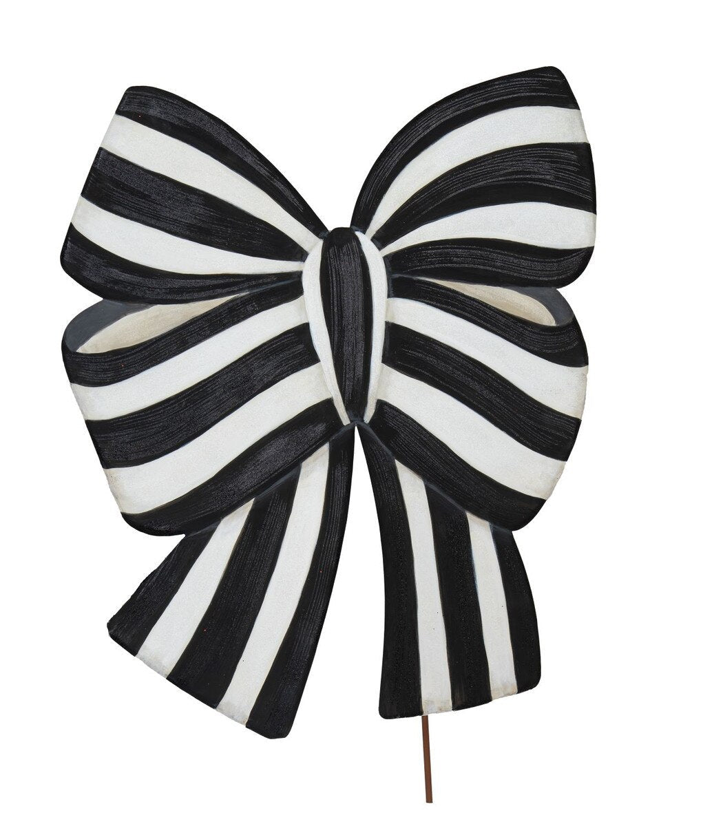 Shop For Elegant Metal Bow: Black/White