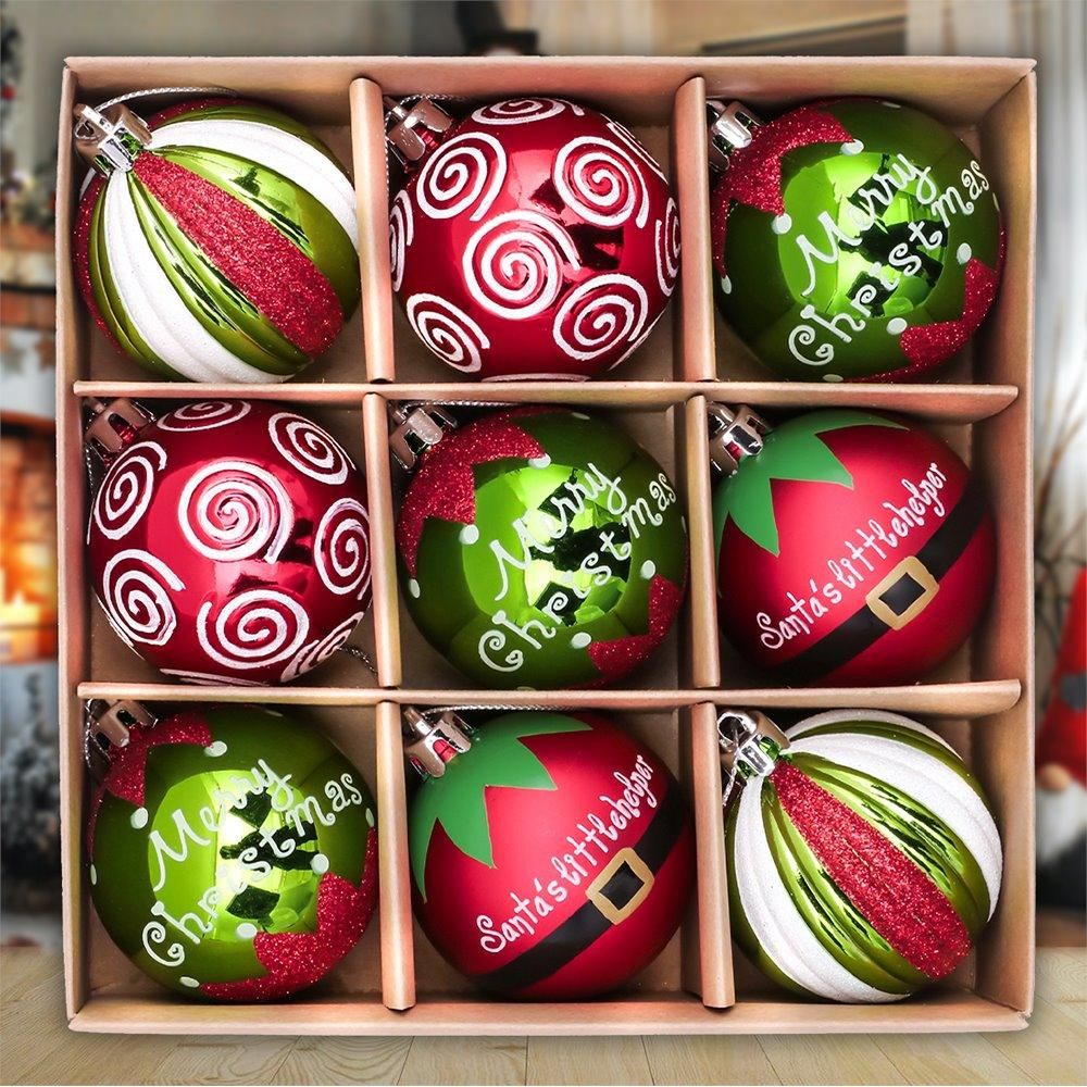 Shop For Elf Theme Christmas Ornament, Set of 9