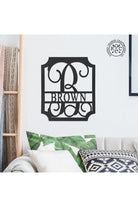 Shop For Embellished Monogram - Personalized Metal Family Name Sign at Michelle's aDOORable Creations