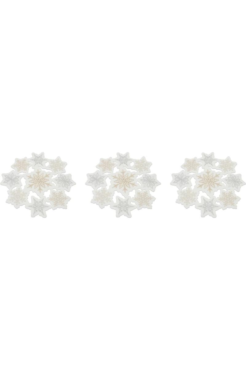 Shop For Embroidered Snowflake Doily (Set of 3) 87018DS