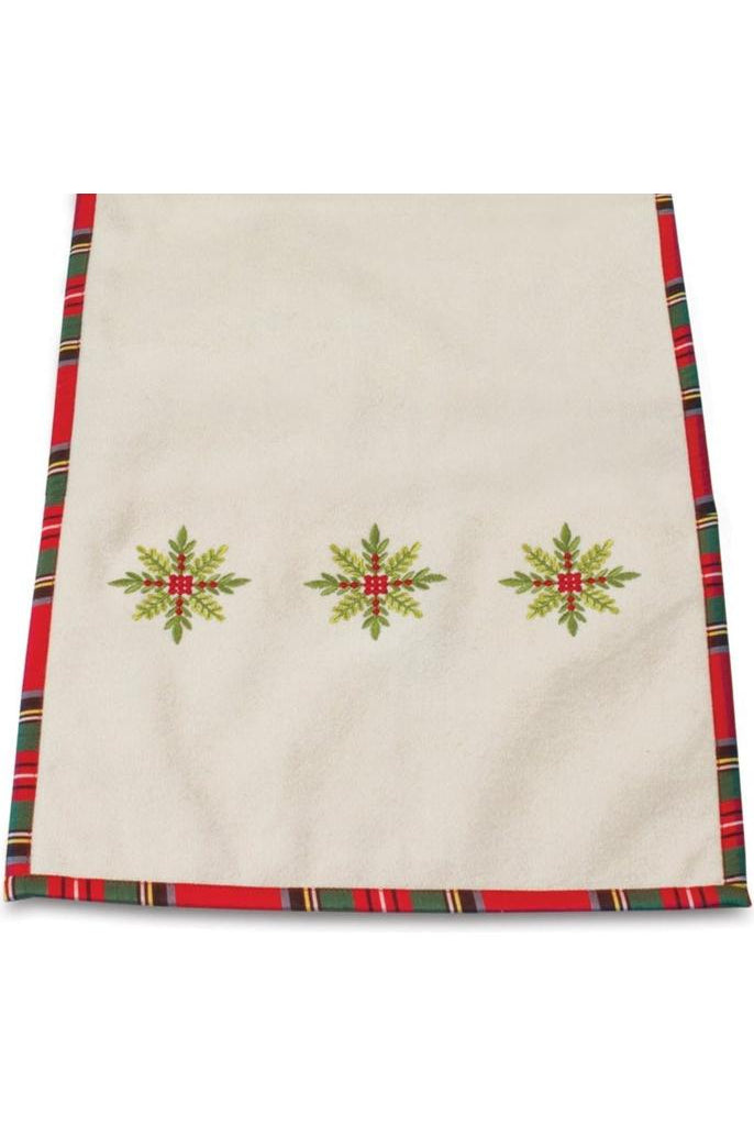 Shop For Embroidered Snowflake Table Runner 87381DS