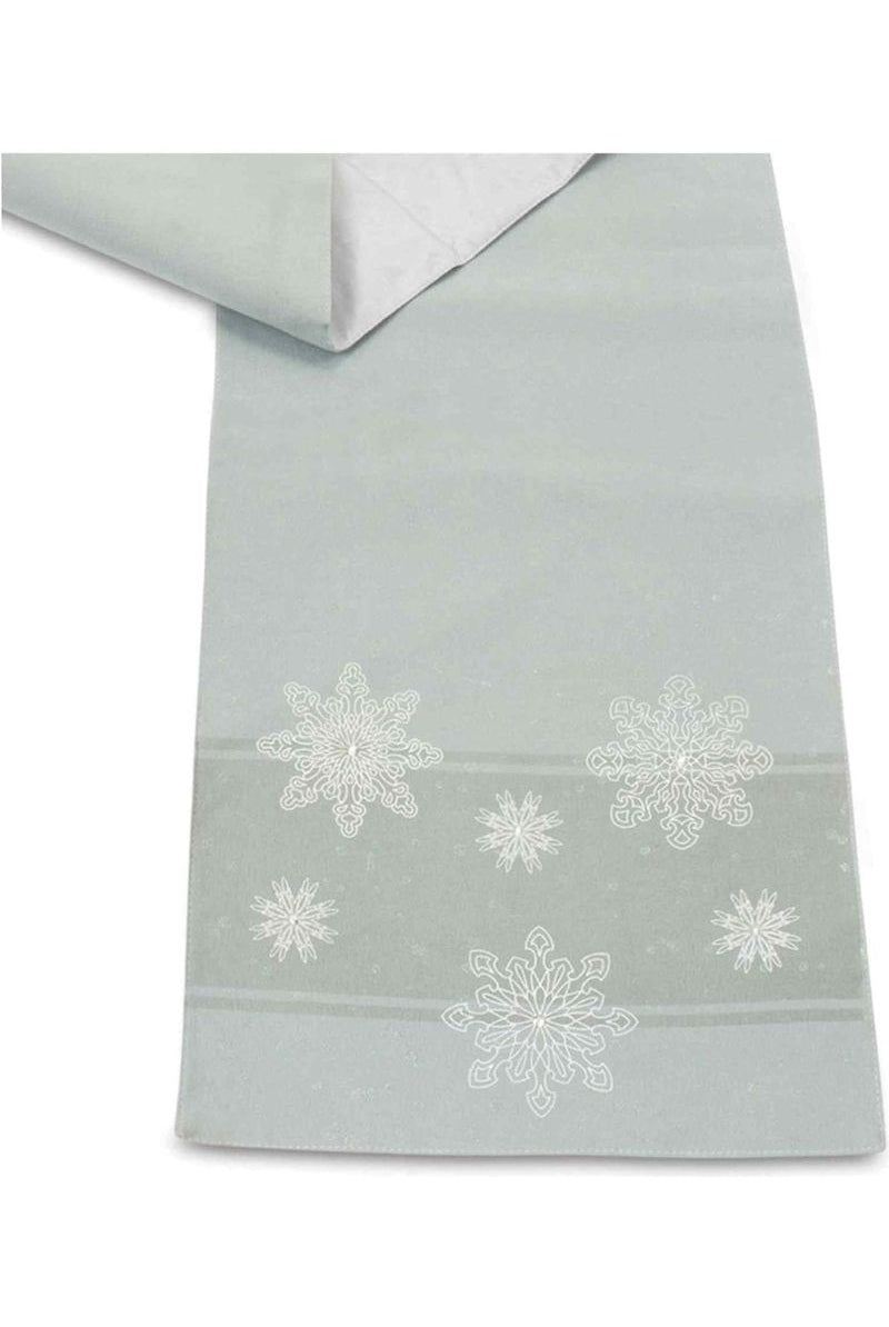 Shop For Embroidered Snowflake Table Runner 87593DS