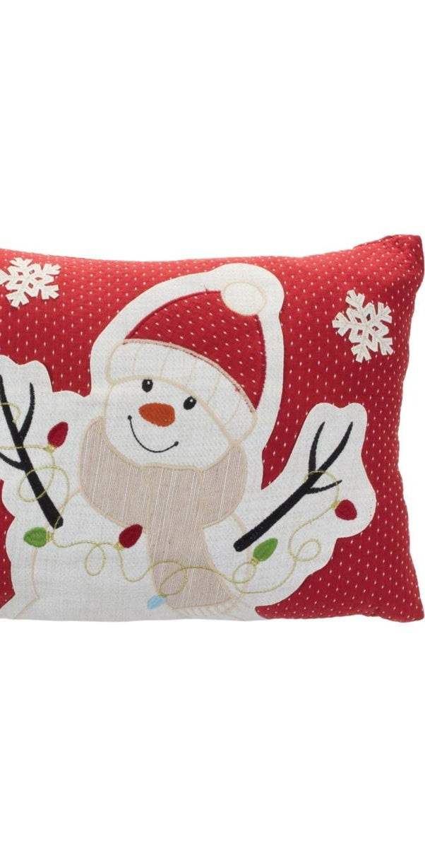 Shop For Embroidered Snowman Throw Pillow 87597DS
