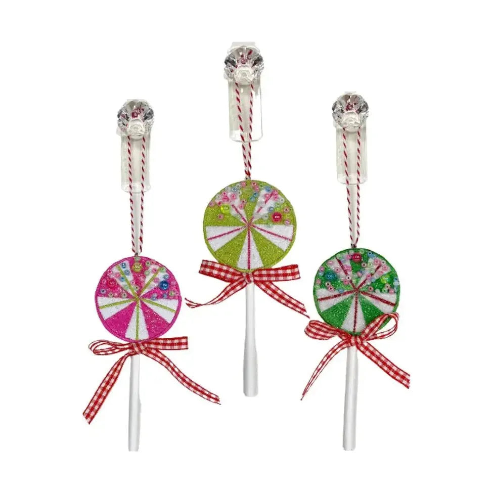 Shop For Embroidered with Beading Lollipops (Set of 3)