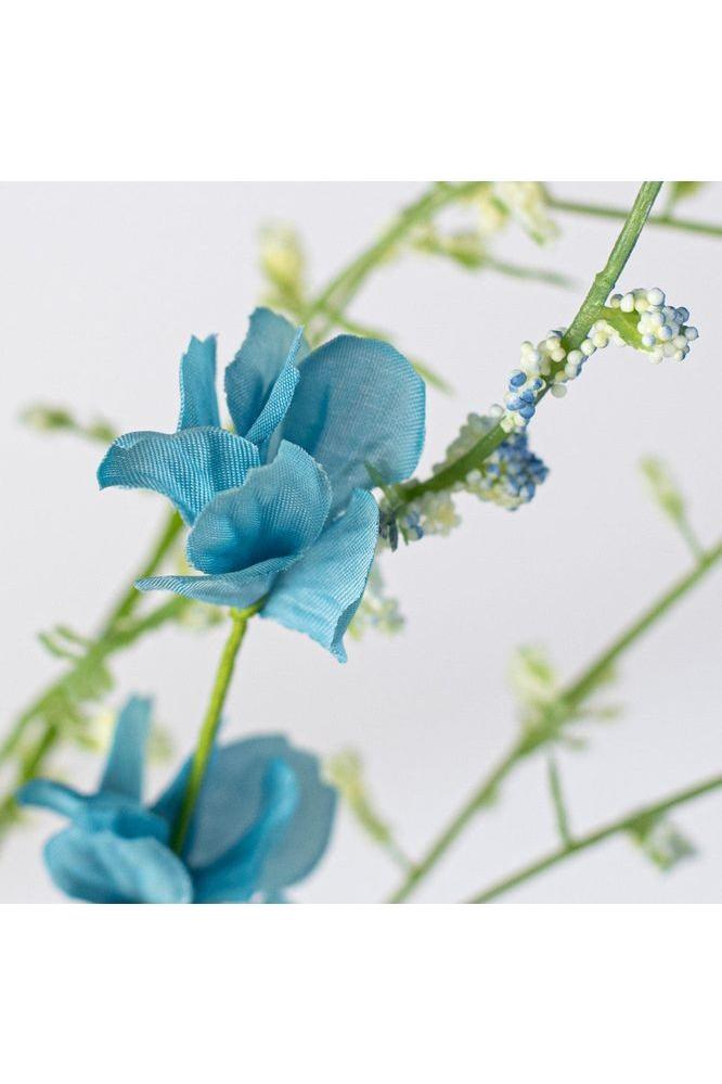 Shop For Fabric Flower Eucalyptus Spray: Light Blue at Michelle's aDOORable Creations