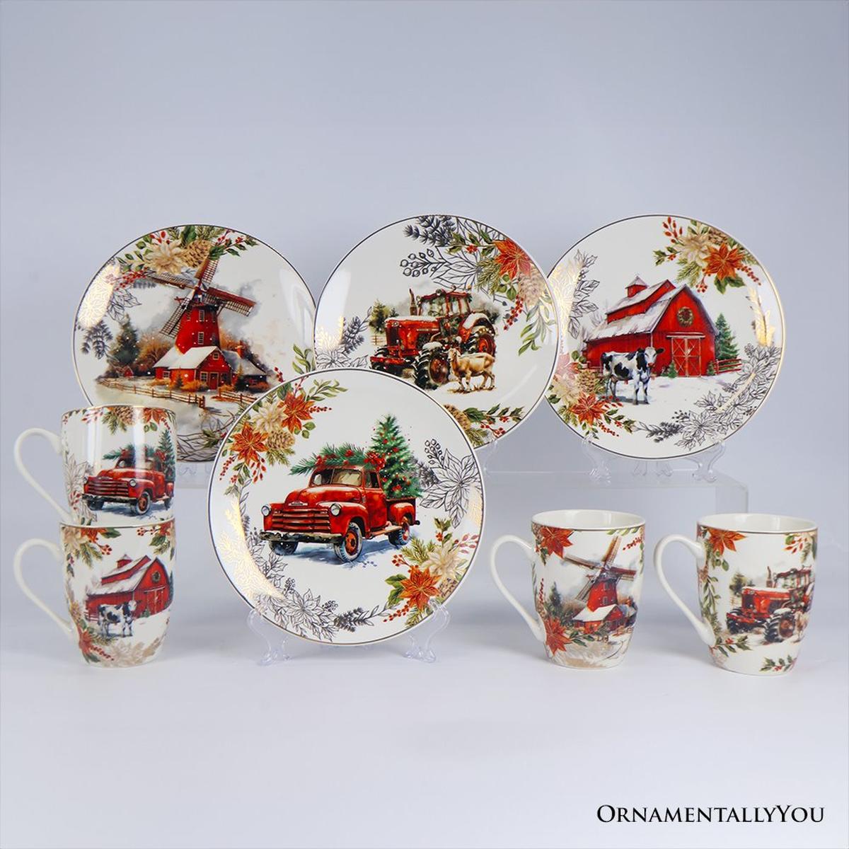 Shop For Fancy Farmhouse Holiday Mugs (Set of 4)