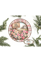 Shop For Farm Fresh Pink Flowers Metal Sign