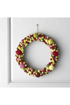 Shop For Felted Wool Wreath, Multicolor Ball at Michelle's aDOORable Creations