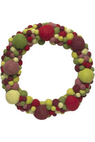 Shop For Felted Wool Wreath, Multicolor Ball at Michelle's aDOORable Creations