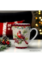 Shop For Festive Country County Christmas Plaid Mugs (Set of 4)