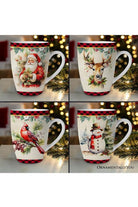 Shop For Festive Country County Christmas Plaid Mugs (Set of 4)