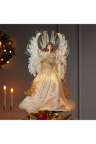 Shop For Fiber Optic LED Gold and White Angel Tree Topper at Michelle's aDOORable Creations