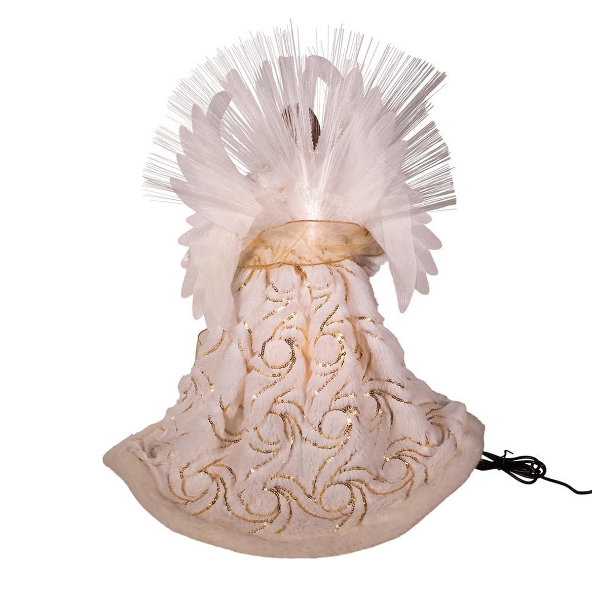 Shop For Fiber Optic LED Gold and White Angel Tree Topper at Michelle's aDOORable Creations