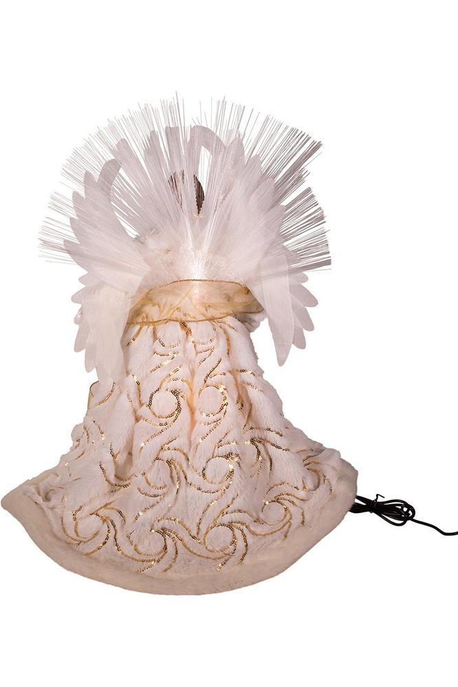 Shop For Fiber Optic LED Gold and White Angel Tree Topper at Michelle's aDOORable Creations