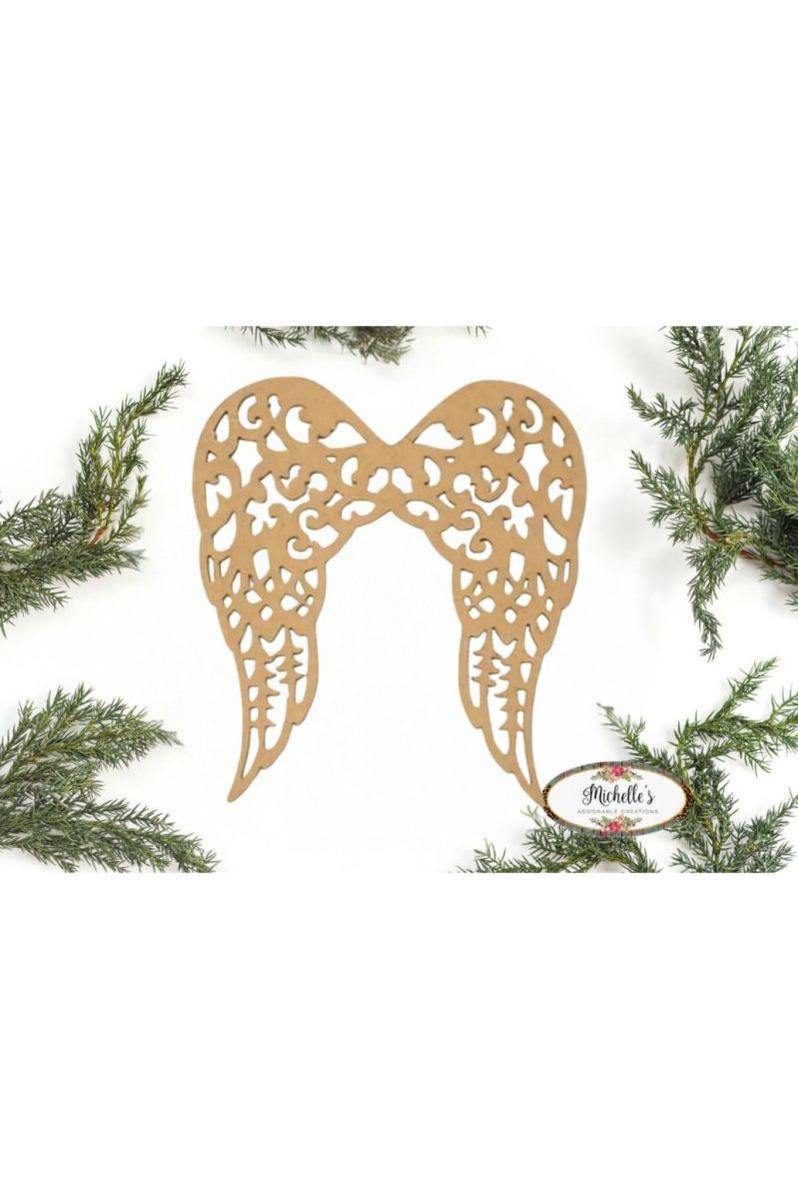 Shop For Filigree Angel Wings Wood Cutout - Unfinished Wood at Michelle's aDOORable Creations