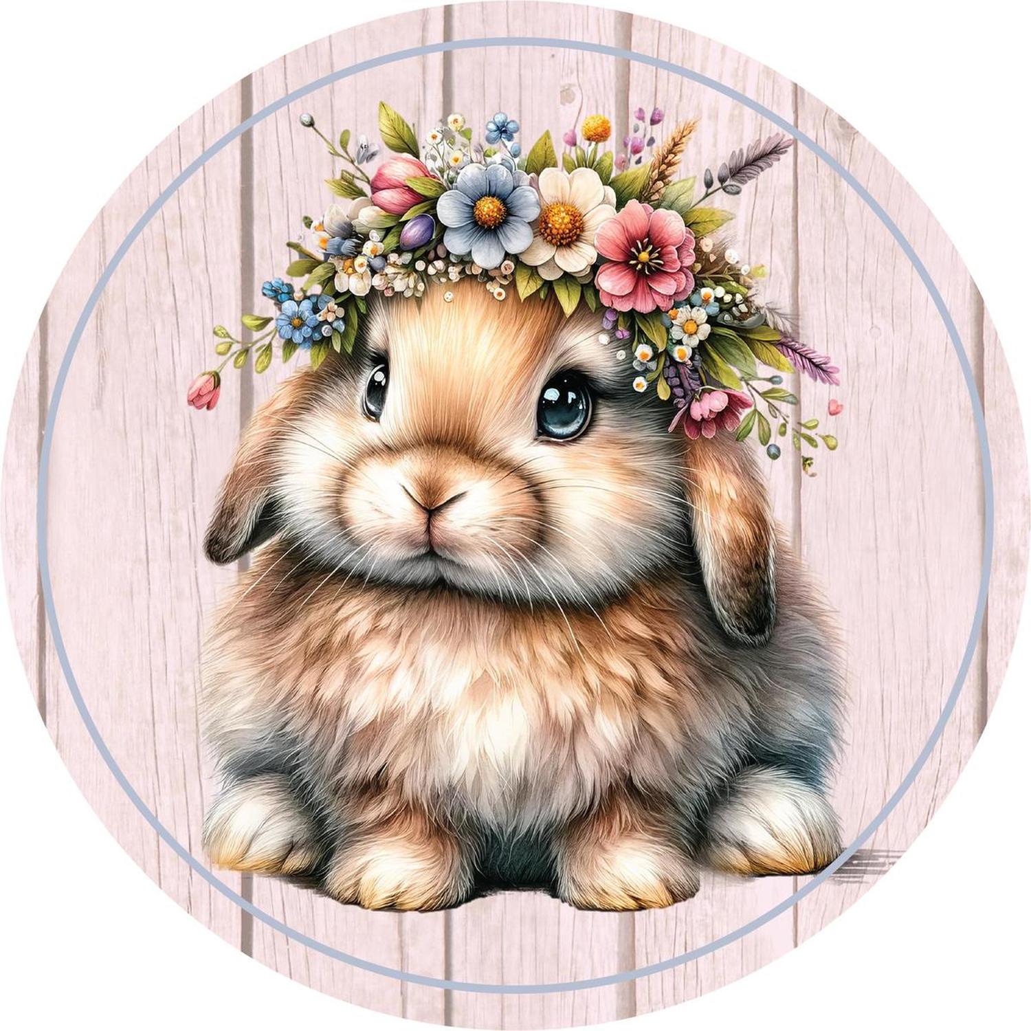 Shop For Floppy Lop Ear Floral Spring Easter Bunny Sign