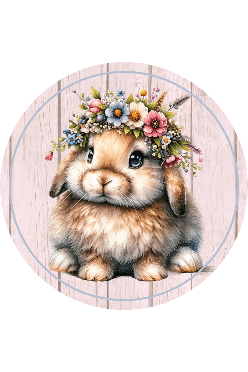 Shop For Floppy Lop Ear Floral Spring Easter Bunny Sign