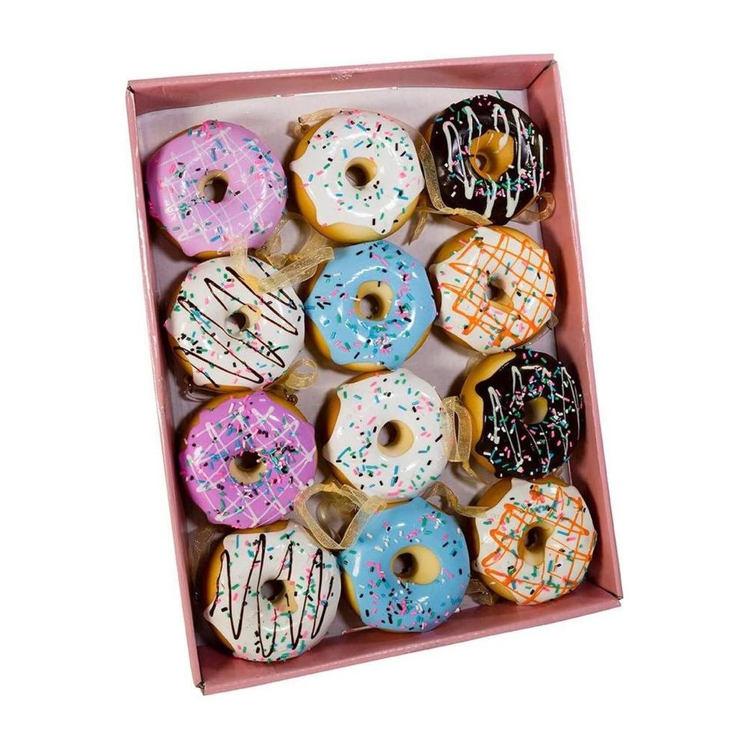 Foam Donut Ornaments (12Pc. Box Set)