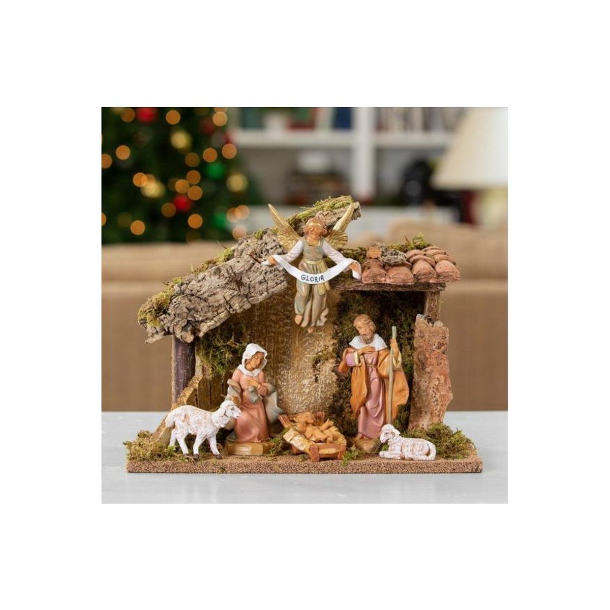 Shop For Fontanini 6pc Nativity with Stable at Michelle's aDOORable Creations