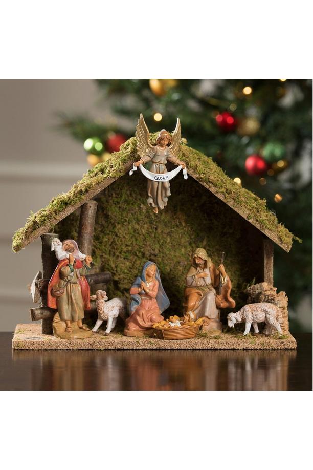 Shop For Fontanini 7 Piece Nativity Set with Italian Wood Stable 54564