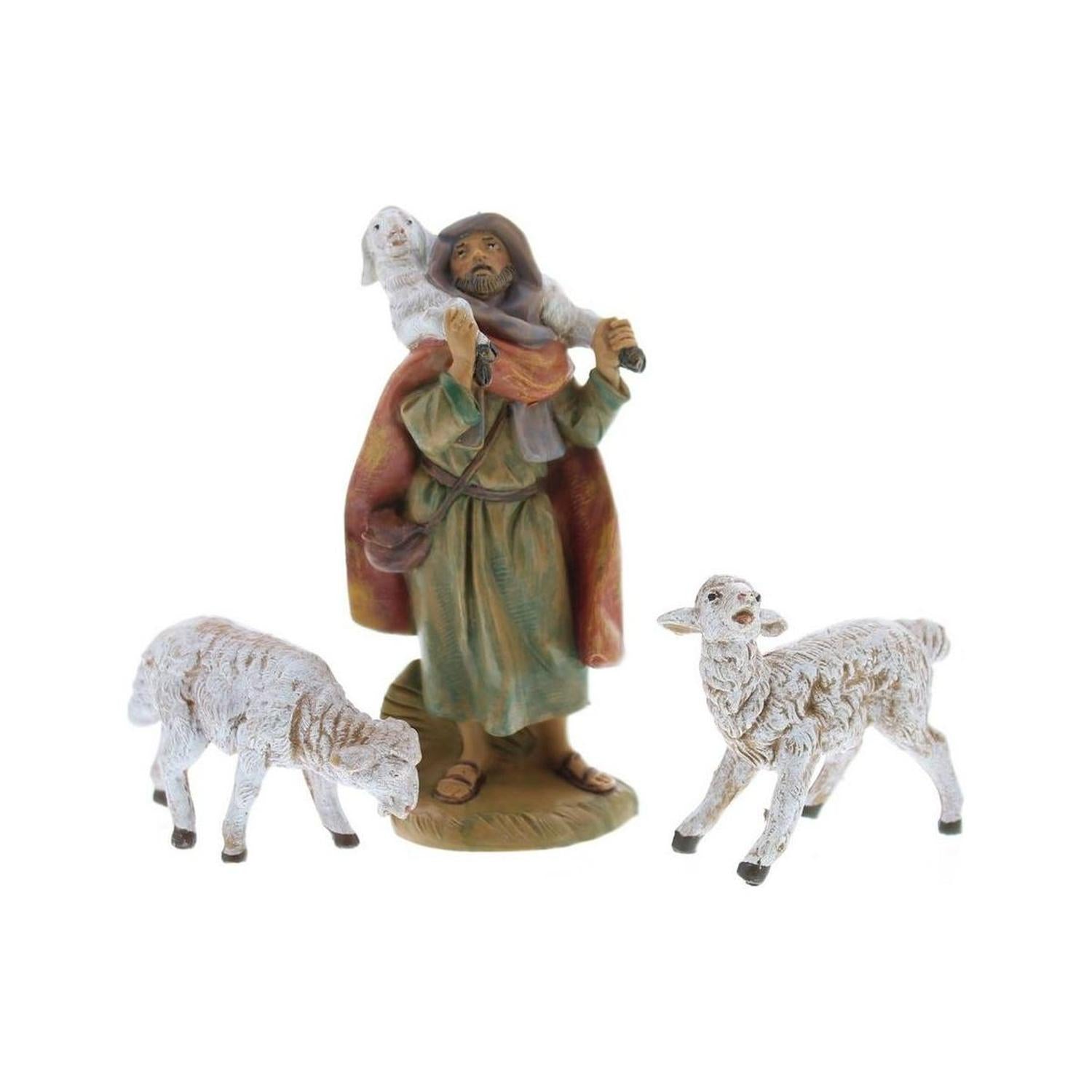 Fontanini 7 Piece Nativity Set with Italian Wood Stable